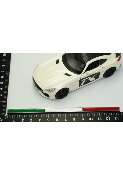 Dk Ferrari İtalyan Bayrağı Bagaj 3m 3d Krom Metal Body Rozet Ambl