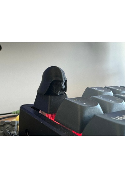 2 Adet Darth Vader Star Wars Galaksinin Karanlık Lordu Miğfer Figürlü Siyah Mekanik Klavye Tuşu