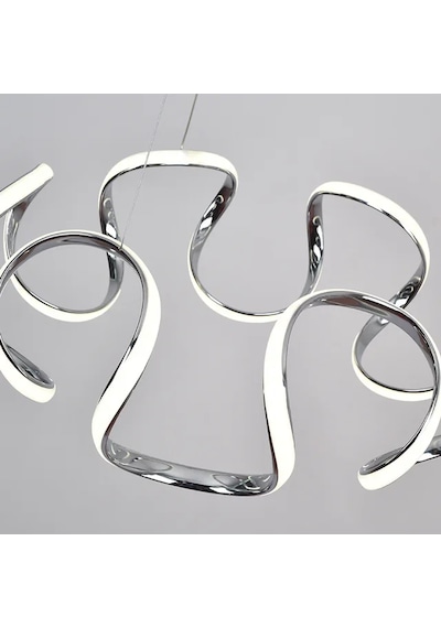Örümcek Model 3 Renkli Modern Krom Led Avize Krom