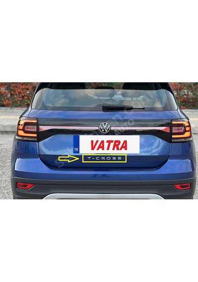 T-cross 1.0 Tsı Style Uyumlu T-cross Krom Bagaj Yazısı 3m 3d Abs
