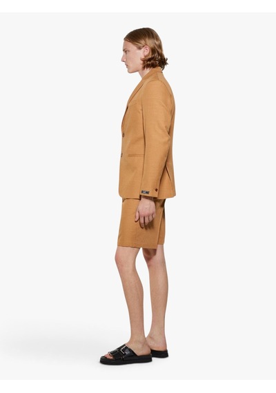 Sisley %100 Pamuk Yırtmaç Detaylı Regular Fit Bermuda Şort Erkek Kahverengi Şort - 325p4gj0s9018 Taba