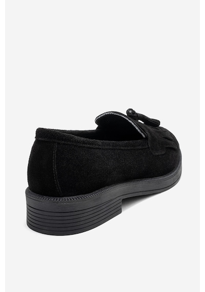 Luvishoes Luvi Shoes Milina Siyah Süet Püsküllü Hakiki Deri Kadın Loafer Ayakkabı SIYAH SUET Luvishoes Luvi Shoes Milina Siyah Süet Püsküllü Hakiki Deri Kadın Loafer Ayakkabı SIYAH SUET