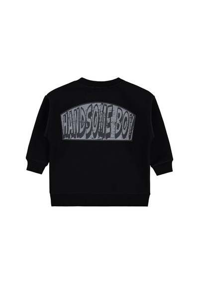 Civil Boys Hnadsome Baskılı 2-5 Yaş Sweatshirt - Siyah