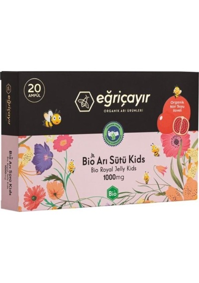 Eğriçayır Bio Organik Arı Sütü Kids 1000 Mg