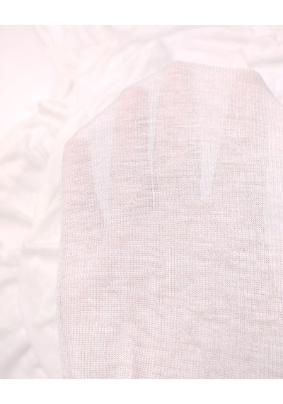 % 100 Lyocell 70gr/m2 İnce Tiril Tiril Örme Kumaş Elbiselik & Bluzluk 140x200cm-12319 Beyaz