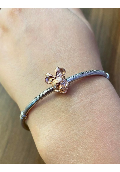 Kadın Rose Renk Minnie Model Gümüş Charm