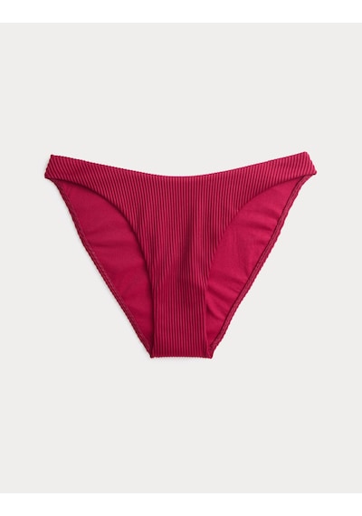 Marks & Spencer Dokulu Bikini Altı Bordo
