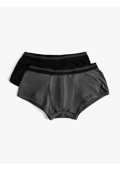 Koton Slip Boxer Seti 2'li Antrasit 3slm90068mk