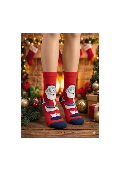 Bmt Bebek 12'li Yılbaşı Temalı Unisex Pamuklu Çorap Seti - One Size Standart Beden Çok Renkli Bmt Bebek 12'li Yılbaşı Temalı Unisex Pamuklu Çorap Seti - One Size Standart Beden Çok Renkli