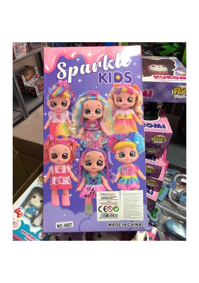 Sparkle Kids Bebek - Müzikli Renkli Saçlı Ve Elbiseli 30 Cm Bebe