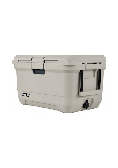 Coleman Pro 45qt Kamp Buzluğu 43l Taşınabilir 4 Gün Soğuk Tutar 74 Kutu Kapasiteli Tekne Yat Karavan Bej