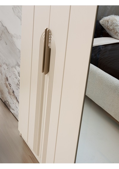 Luzzi Mdf 6 Kapaklı Elbise Dolabı Gardrop 246x58x215cm Ekru
