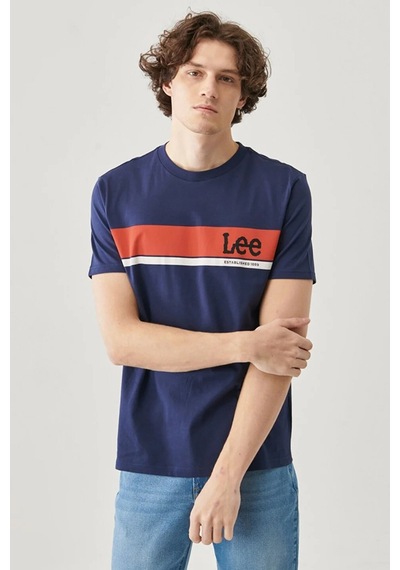Lee Erkek T Shirt L211918 410 Lacivert