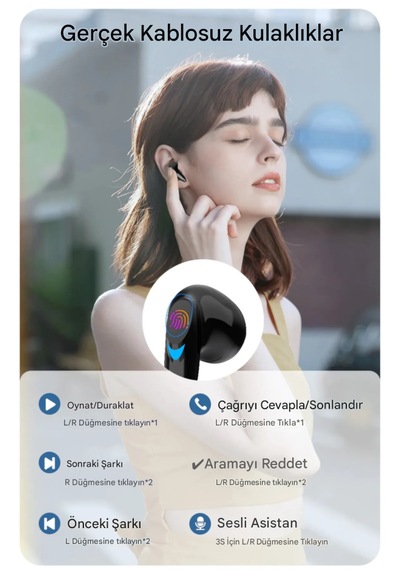 Qasul G10 Kablosuz Bluetooth 5.2 Oyuncu Kulaklığı