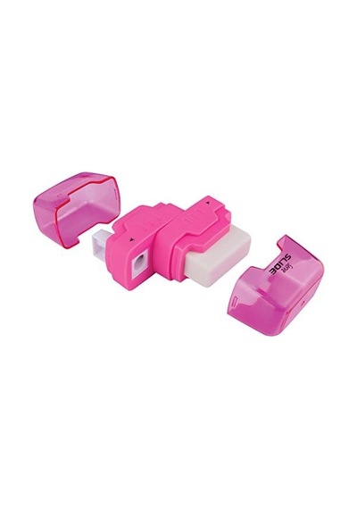Slide Silgili Kalemtiras Pembe Tekli