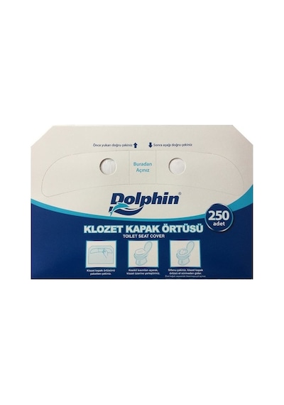 Dolphin Kağıt Klozet Kapak Örtüsü 250'li