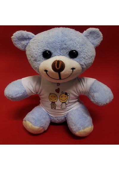 Mutlu çift Tişörtlü Peluş Ayı