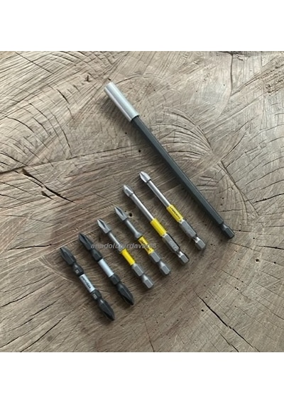 Dwk Ph2 Bits Uç Mıknatıslı Phc Yıldız Uç Ph2 Sac Vida Sıkma Ucu 65mm 7li