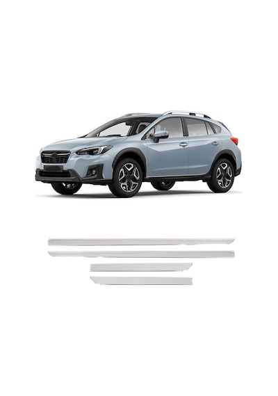 Subaru Xv Uyumlu 2017 Ve Üzeri Krom Yan Kapı Çıtası 4 Parça Paslanmaz Çelik