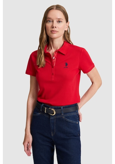 U.s. Polo Assn. Kadın Kırmızı Tişört Basic 50321798-vr030 Kirmizi