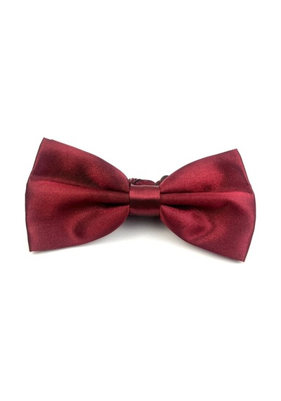 Demfashion Bordo Düz Erkek Papyon Bordo