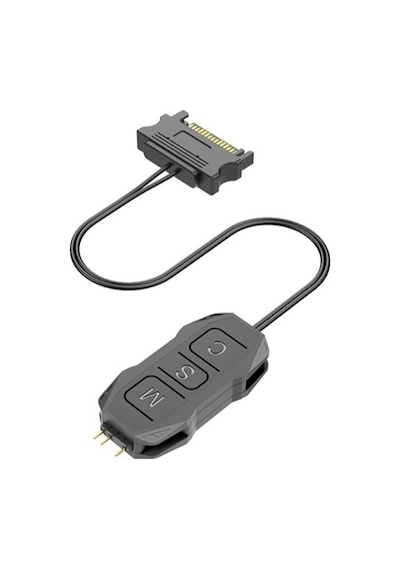 Argb Kontrolcü 5v 3 Pin - Sata Siyah Renk Argb Dönüştürücü Rgb Denetleyici Kablo