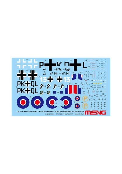 1/32 Messerschmitt Me163b Komet Savaş Uçağı Maketi, Meng Qs001