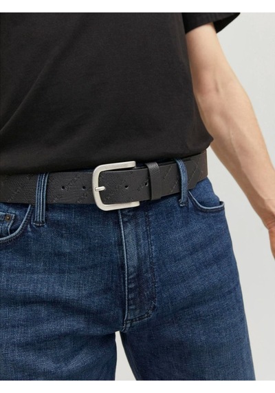Jack & Jones Jacharry Embossed Belt Noos Erkek Black Kemer - Jj12236466 Siyah
