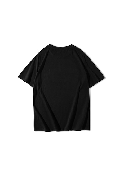 Brz Collectıon Brz Collection Unisex Oversize Tırmanan Sevimli Pandalar T-shirt Siyah