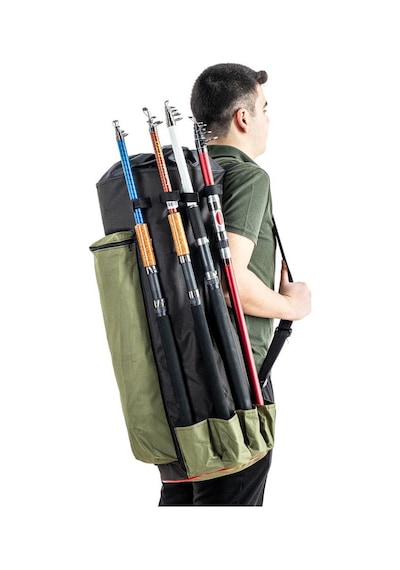 Euro Fish Kamış Çantası Boru Tipi Haki-siyah 80 Cm 38006