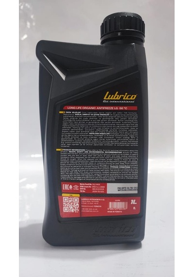 Lubrico Antifriz Organik - 56c 1 Litre Kırmızı