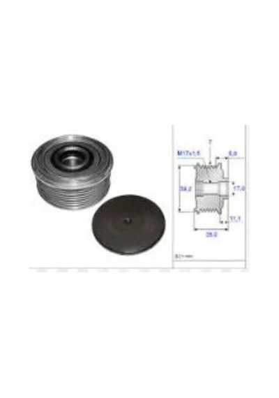 Alternatör Kasnağı Rul. 7-kanal Ford Transit V184 535008710
