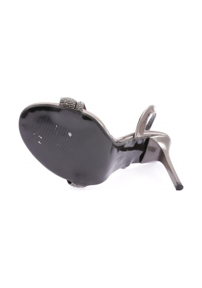 Dgn Mnt-03-23y Kadin Silver Taşli Çapraz Bantli Abiye Ayakkabi MNT-03-1563-R3090