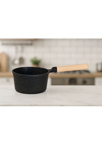 14 Cm Döküm Sosluk Sütlük Tava - Siyah