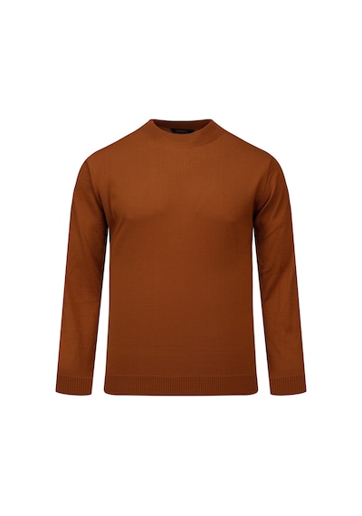 Hatemoğlu Hardal Regular Fit Yarım Balıkçı Yaka Yünlü Kazak 2977649 Hardal