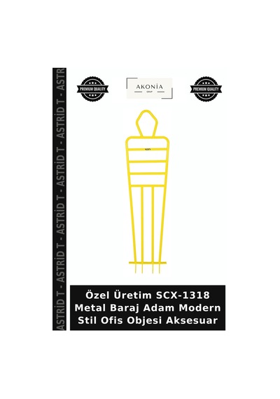 Özel Üretim Scx-1318 Metal Baraj Adam Modern Stil Ofis Objesi Aksesuar