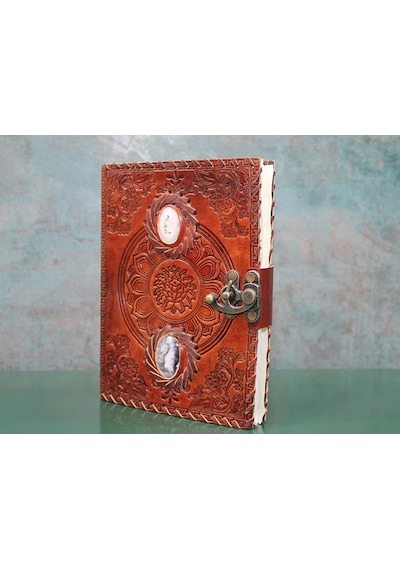 Taşlı Deri Defter