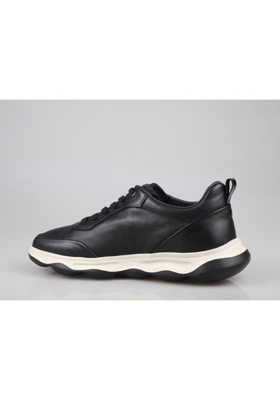 Marcomen 20414 Hakiki Deri Siyah Erkek Günlük Ayakkabı Siyah