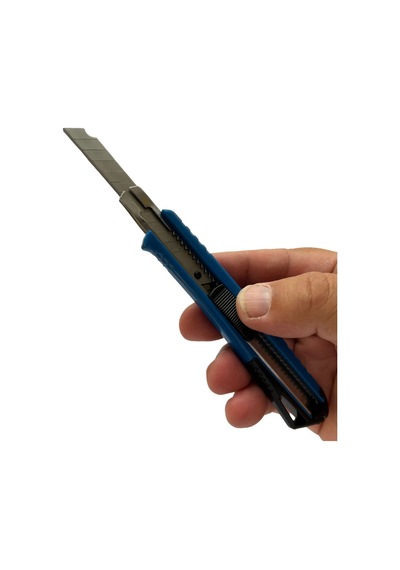 Viptec Profesyonel Plastik Gövde İnce Maket Bıçağı Mavi 9 Mm