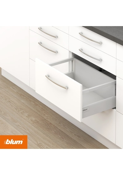 Blum Tandembox Antaro Yüksek  Bordürlü (D) Bas Aç 40 Cm Gri