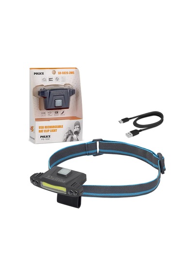 Ps-1930 Usb Şarjlı Cob Led Şapka Feneri Açık Bej