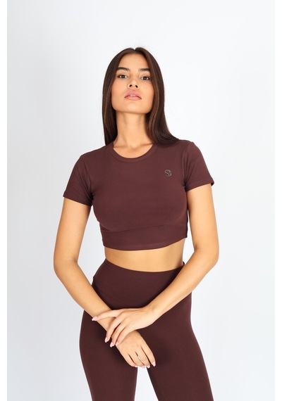 Kadın 2'li Organik Kumaş Bisiklet Yaka Vücuda Oturan Slim Fit Atlet Bluz Lacivert-kahverengi Kadın 2'li Organik Kumaş Bisiklet Yaka Vücuda Oturan Slim Fit Atlet Bluz Lacivert-kahverengi