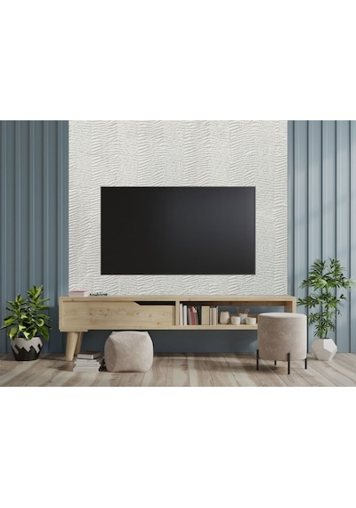 Tink 3d Kendinden Yapışkanlı Akustik Keçe Panel Duvar Kağıdı Desenli 52x98 Cm 2 Adet 1 M² Beyaz