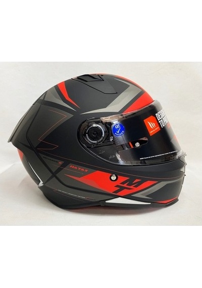 Mt Kask Revenge 2 Hatax B5 Mat Şeffaf Vizörlü V14b Kırmızı