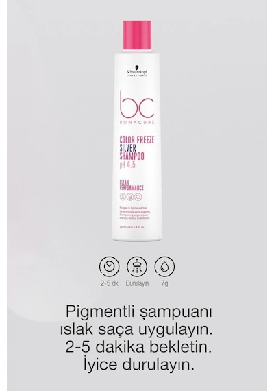Color Freeze Sılver Shampoo - İstenmeyen Sıcak Alt Tonları Nötralize Etmeye Yardımcı Şampuan 250 Ml