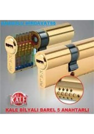 Kale Kilit 164/bne Bilyalı Silindir Çelik Pimli Blisterli Barel 68mm Sarı