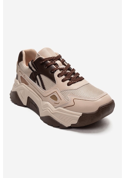 Fleur Bej Kahverengi Kadın Sneaker Kahverengi - Bej