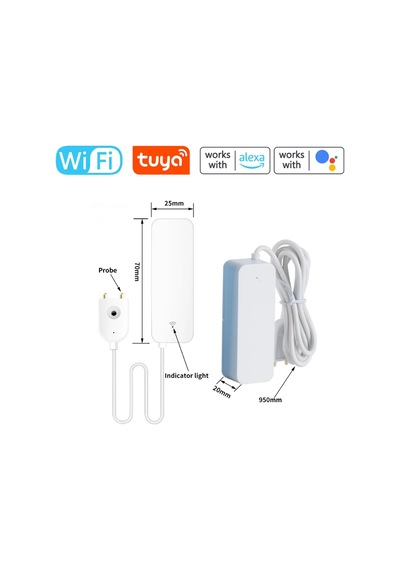 Tuya Uyumlu Wifi Su Baskını Sensörü