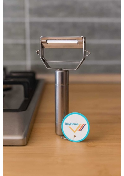 Ergonomik Paslanmaz Çelik Meyve Ve Sebze Soyacağı Metalik Metal