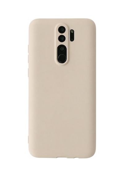 Xiaomi Redmi Note 8 Pro Kılıf First Silikon - Krem -